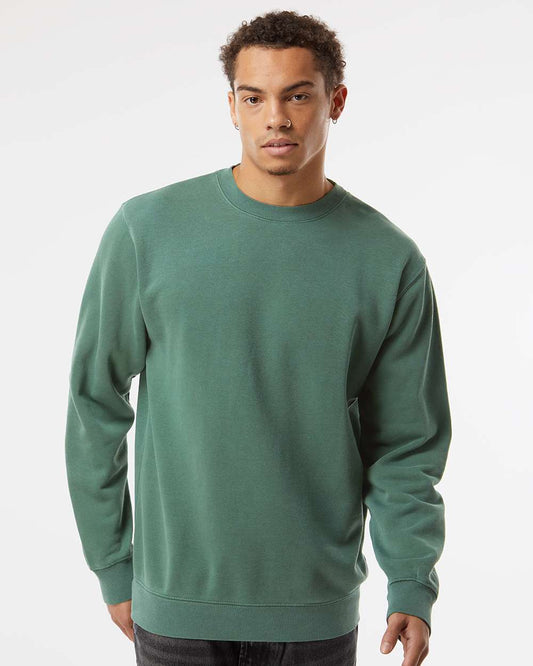 Midweight Pigment-Dyed - Men’s Crewneck Sweatshirt - Independent Trading Co PRM3500