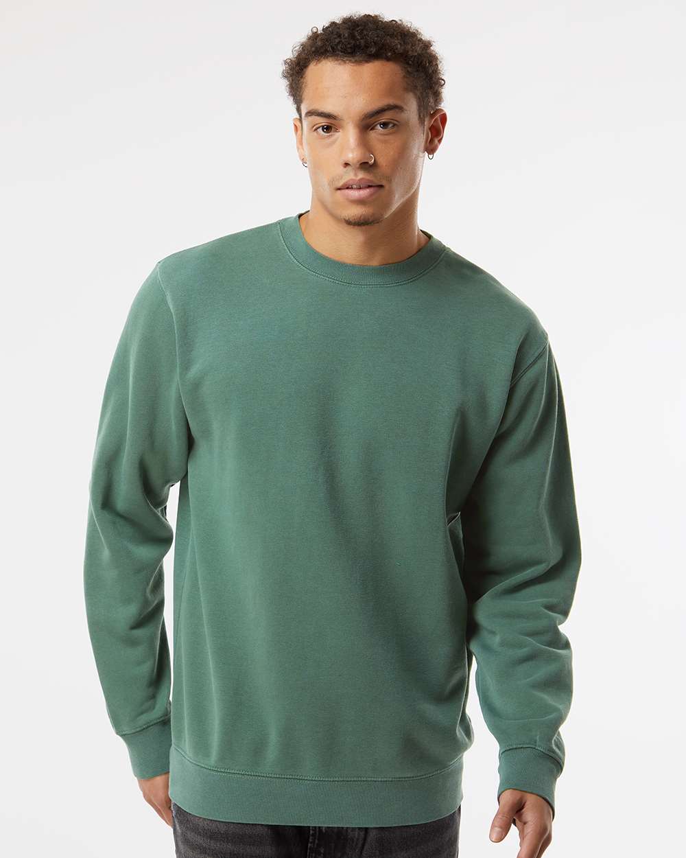 Midweight Pigment-Dyed - Men's Crewneck Sweatshirt - Independent Trading Co PRM3500