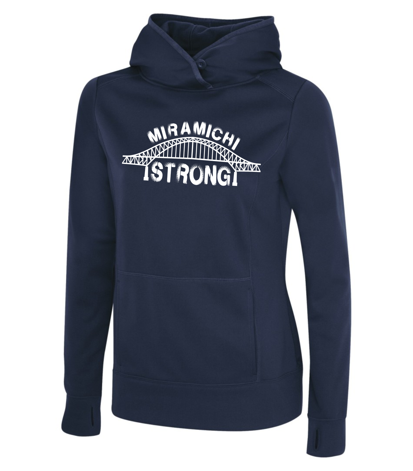 Miramichi Strong - Ladies Polyester Hoodie - ATC L2005