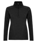 Dynamic Heather - Ladies Fleece Half Zip Sweatshirt - ATC L2022