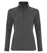 Dynamic Heather - Ladies Fleece Half Zip Sweatshirt - ATC L2022