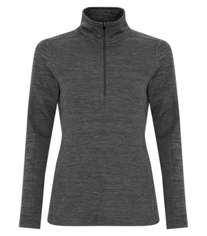 Dynamic Heather - Ladies Fleece Half Zip Sweatshirt - ATC L2022