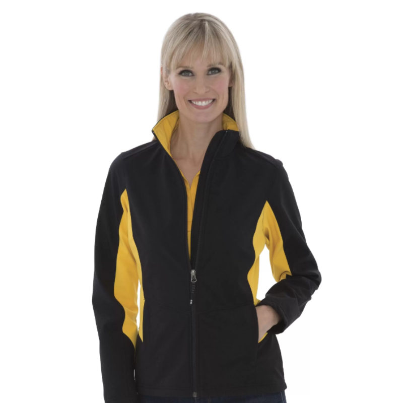 Everyday Colour Block Water Repellent - Soft Shell Ladies Jacket - Coal Harbour L7604