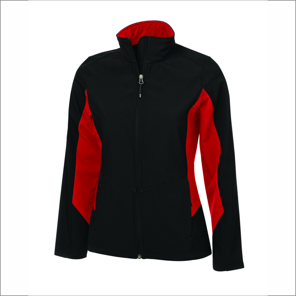 Everyday Colour Block Water Repellent - Soft Shell Ladies Jacket - Coal Harbour L7604