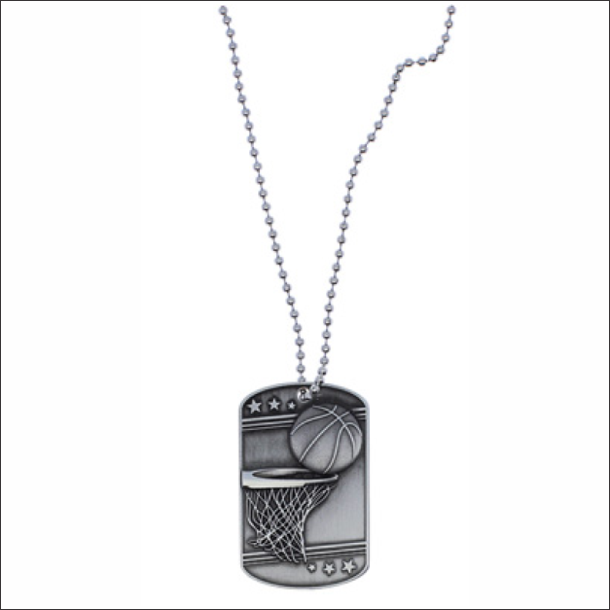 Sport Medals - Basketball - Dog Tags series MDT2103 MZP303