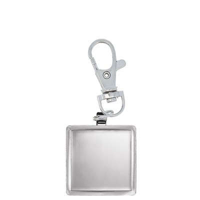 Key Chain Square Insert Holder, Silver - Caldwell MKC146S