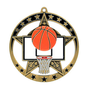 Sport Medals - Basketball - Star series MSE634
