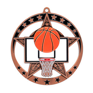 Sport Medals - Basketball - Star series MSE634