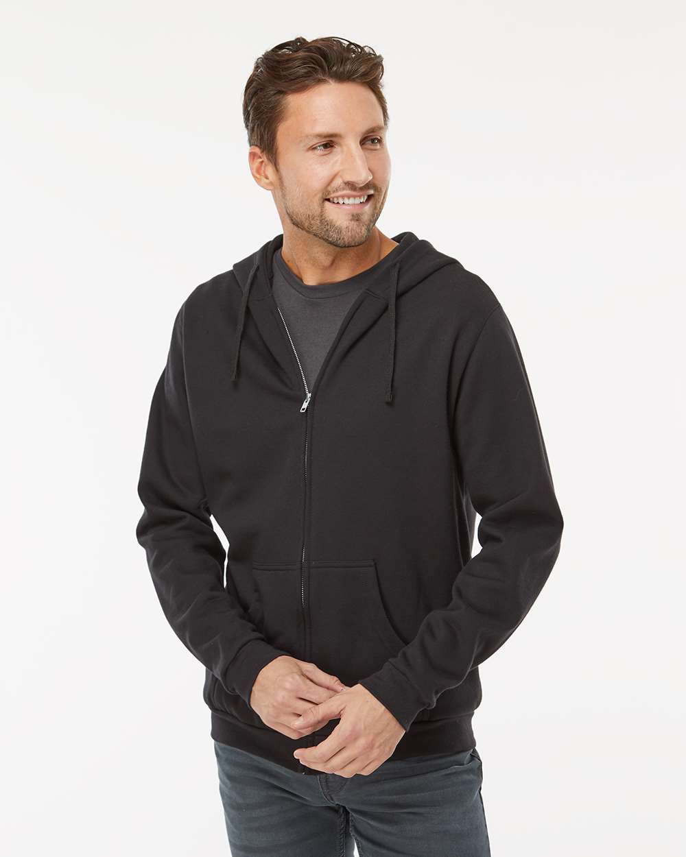 Unisex Zipper Fleece Hoodie - M&O 3331