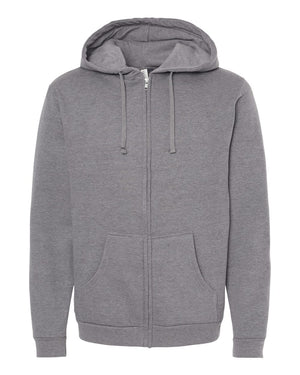 Unisex Zipper Fleece Hoodie - M&O 3331