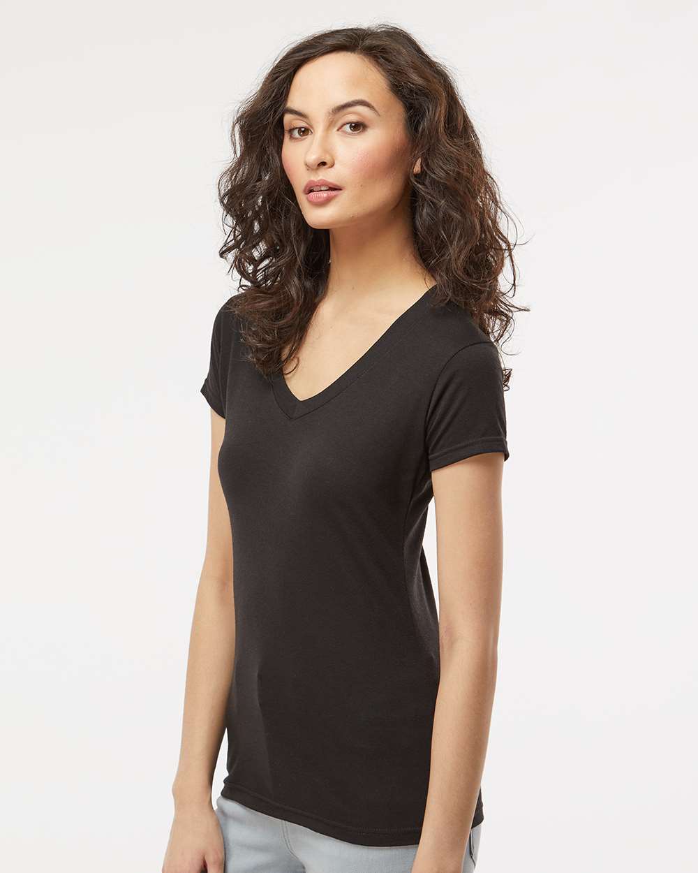Deluxe Blend V-Neck - Ladies T-Shirt - M&O 3542