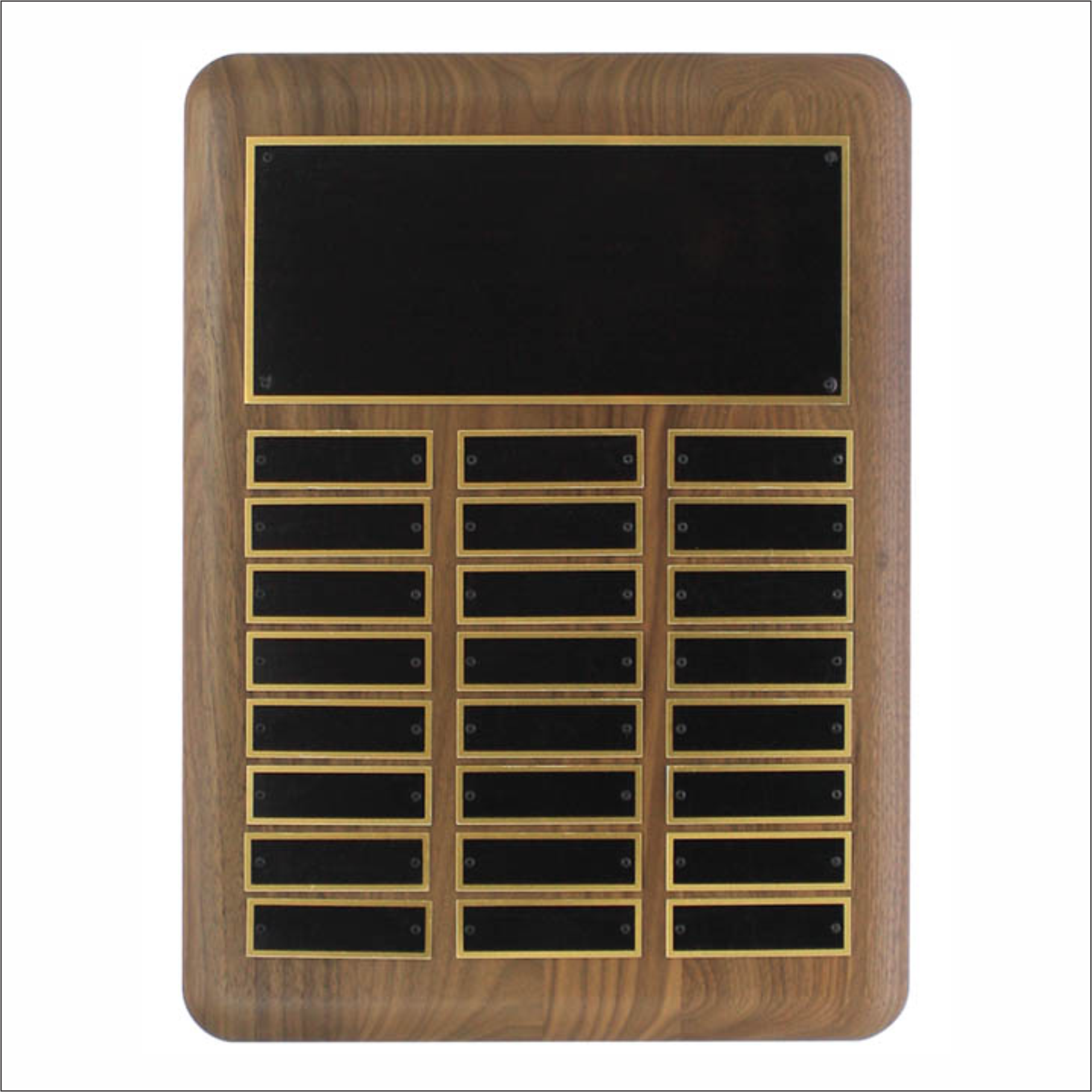 Solid Walnut vertical plaque - Perpetual series