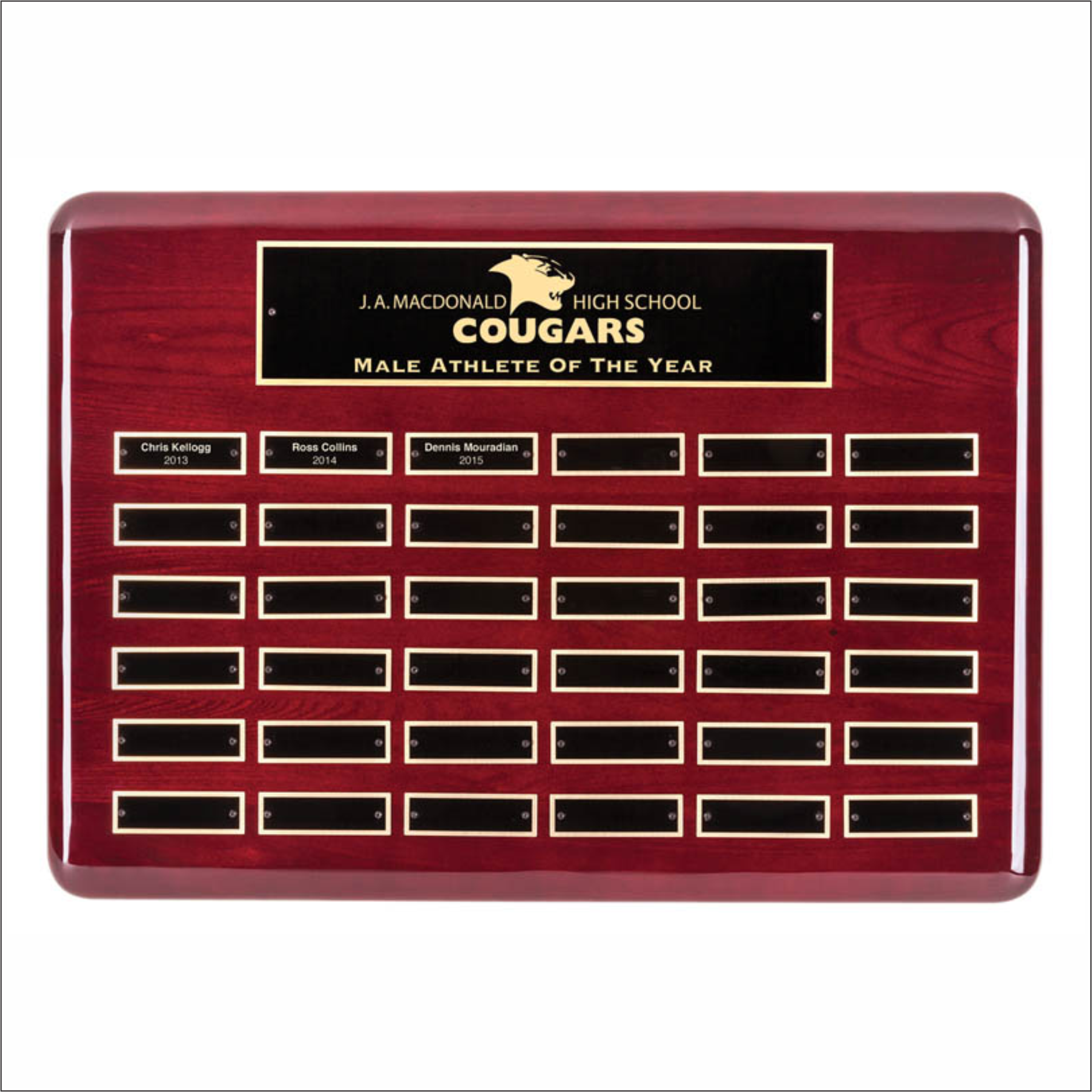 Piano Finish plaque - Perpetual series