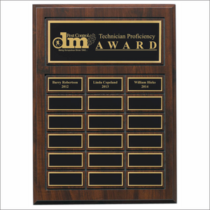 Cherry finish plaque - Perpetual series