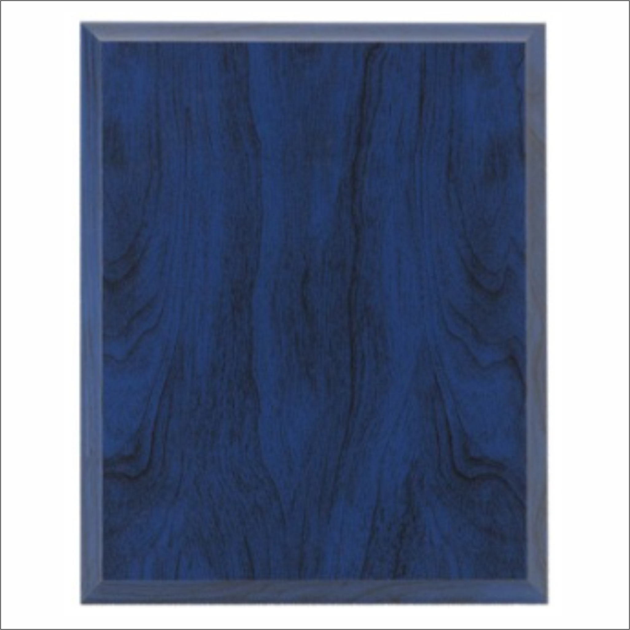Blue Wood plaque - Laser series