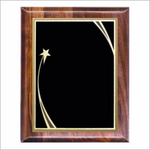 Elliptical Edge plaque - Classic Walnut series