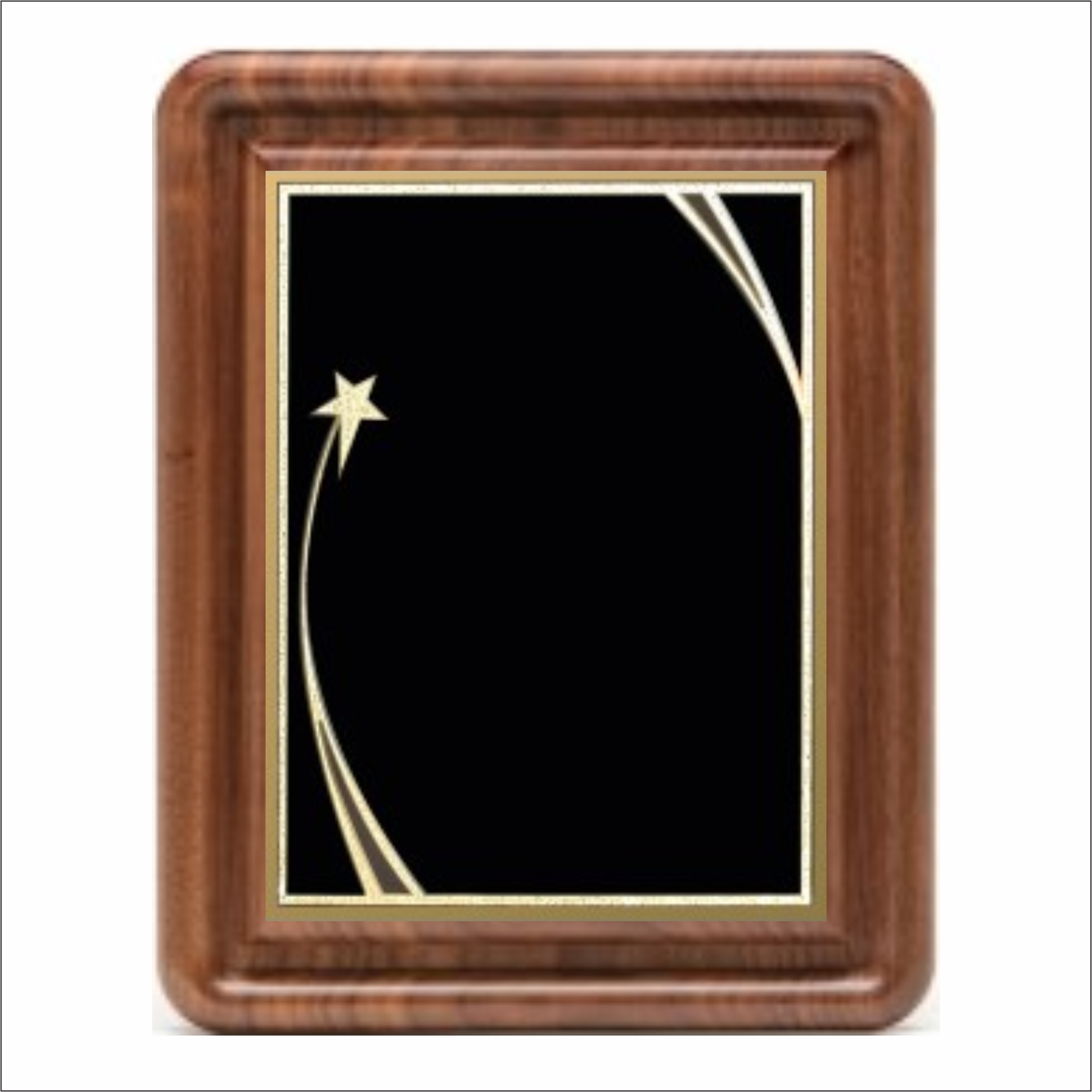 Gallery plaque - Classic Walnut series