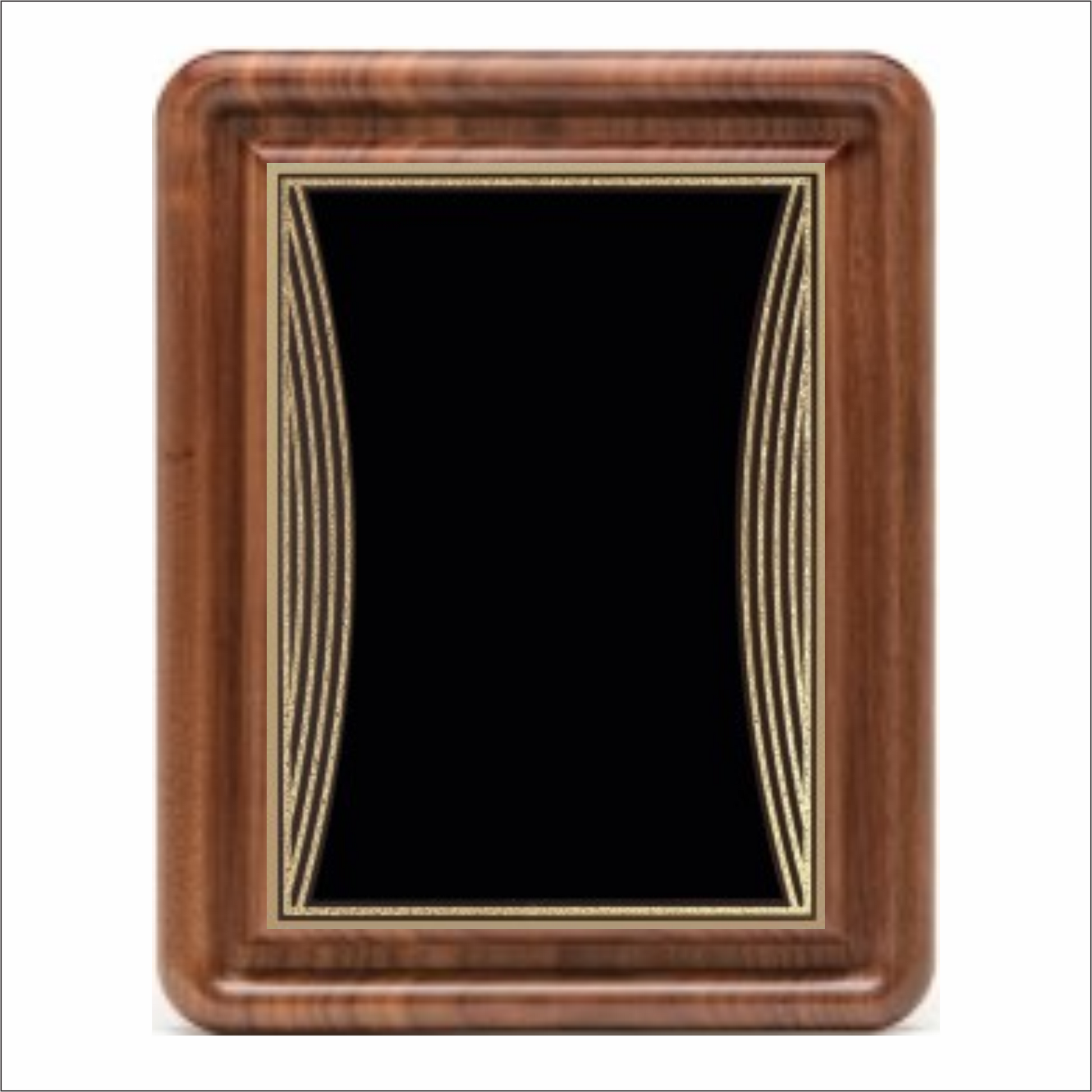 Gallery plaque - Classic Walnut series