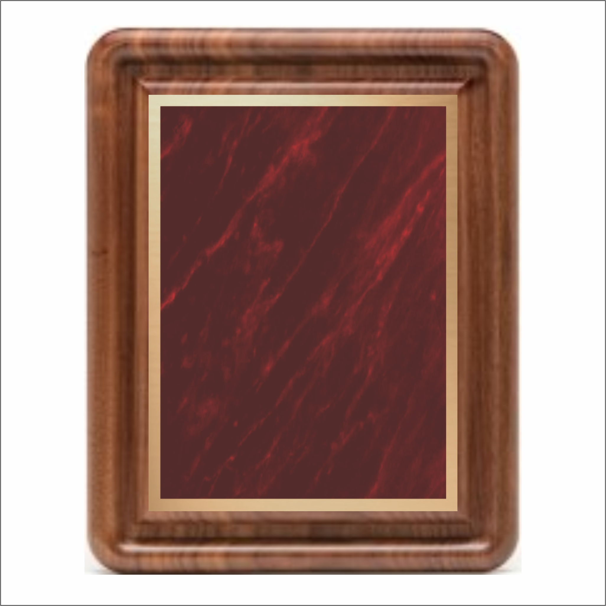 Gallery plaque - Classic Walnut series