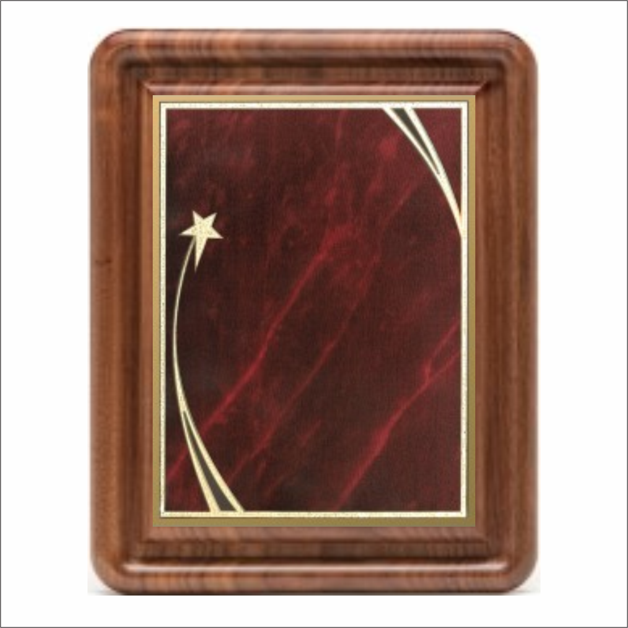 Gallery plaque - Classic Walnut series