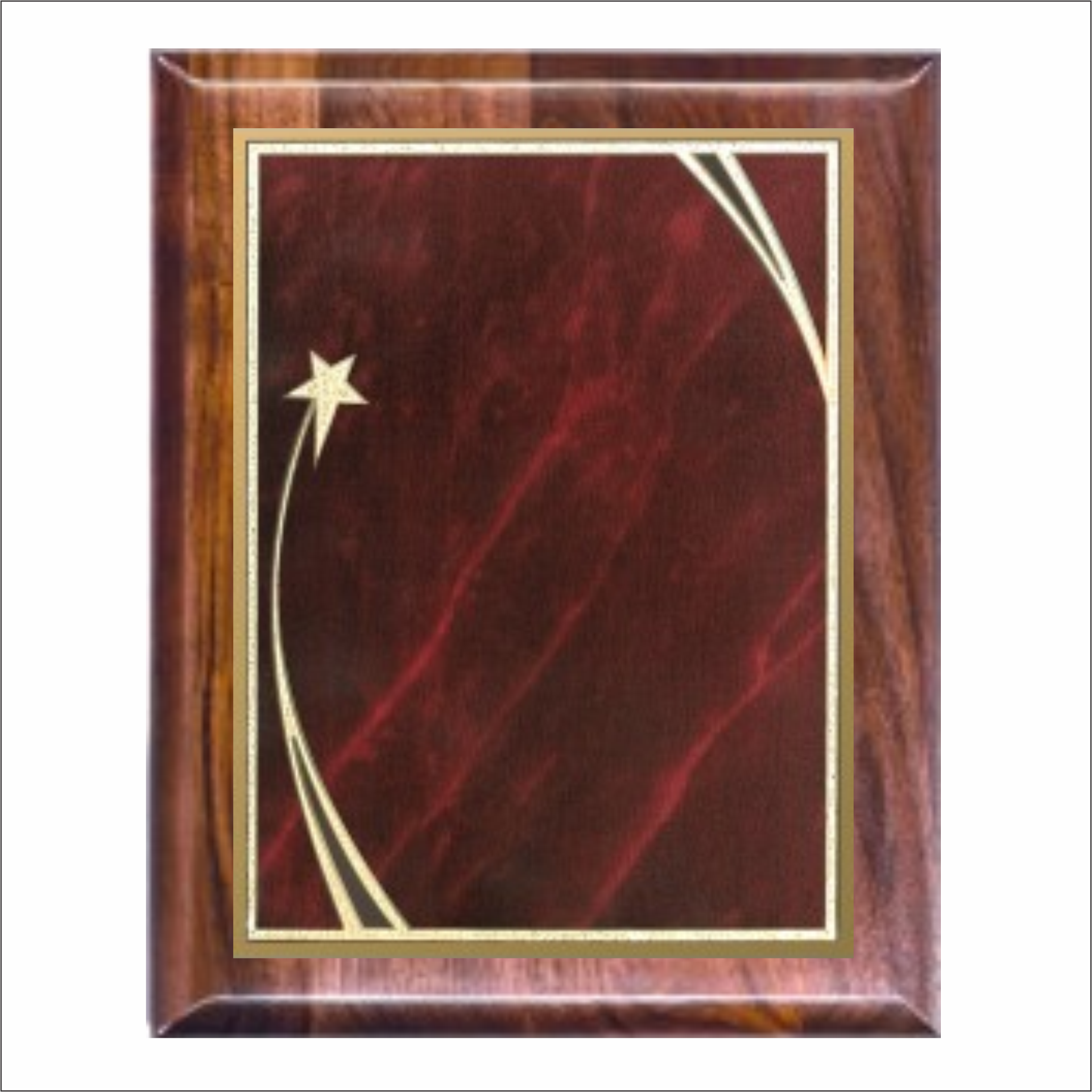 Elliptical Edge plaque - Classic Walnut series