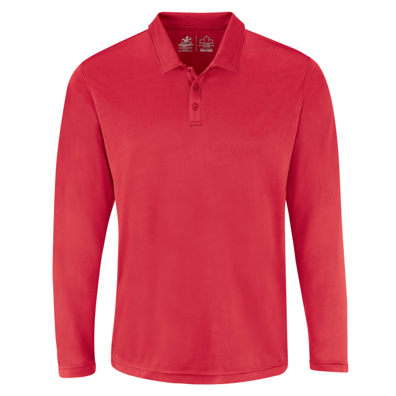 Men’s Long Sleeve Polo - Performance PM1901