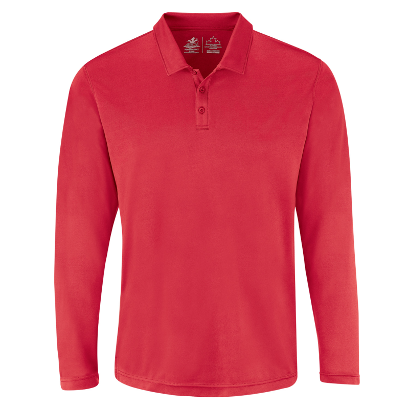 Men's Long Sleeve Polo - Performance PM1901