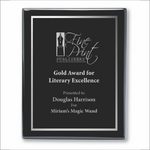 Piano Finish plaque with Aluminum Engraving Plate