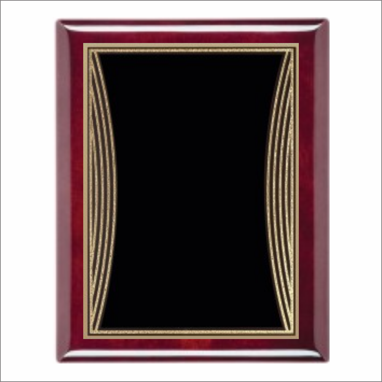 Piano Finish plaque with Brass Engraving Plate