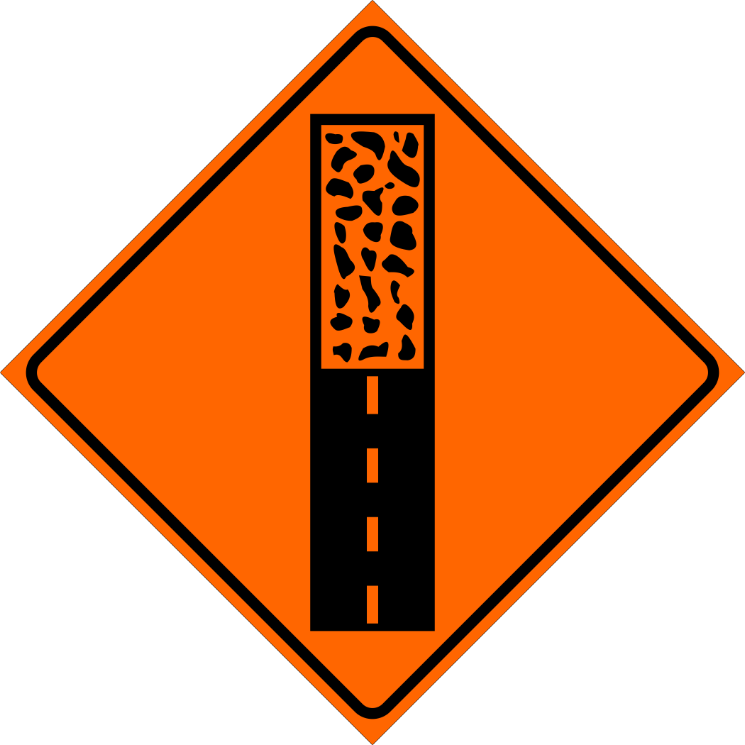 Pavement Ends Sign MUTCDC TC-50