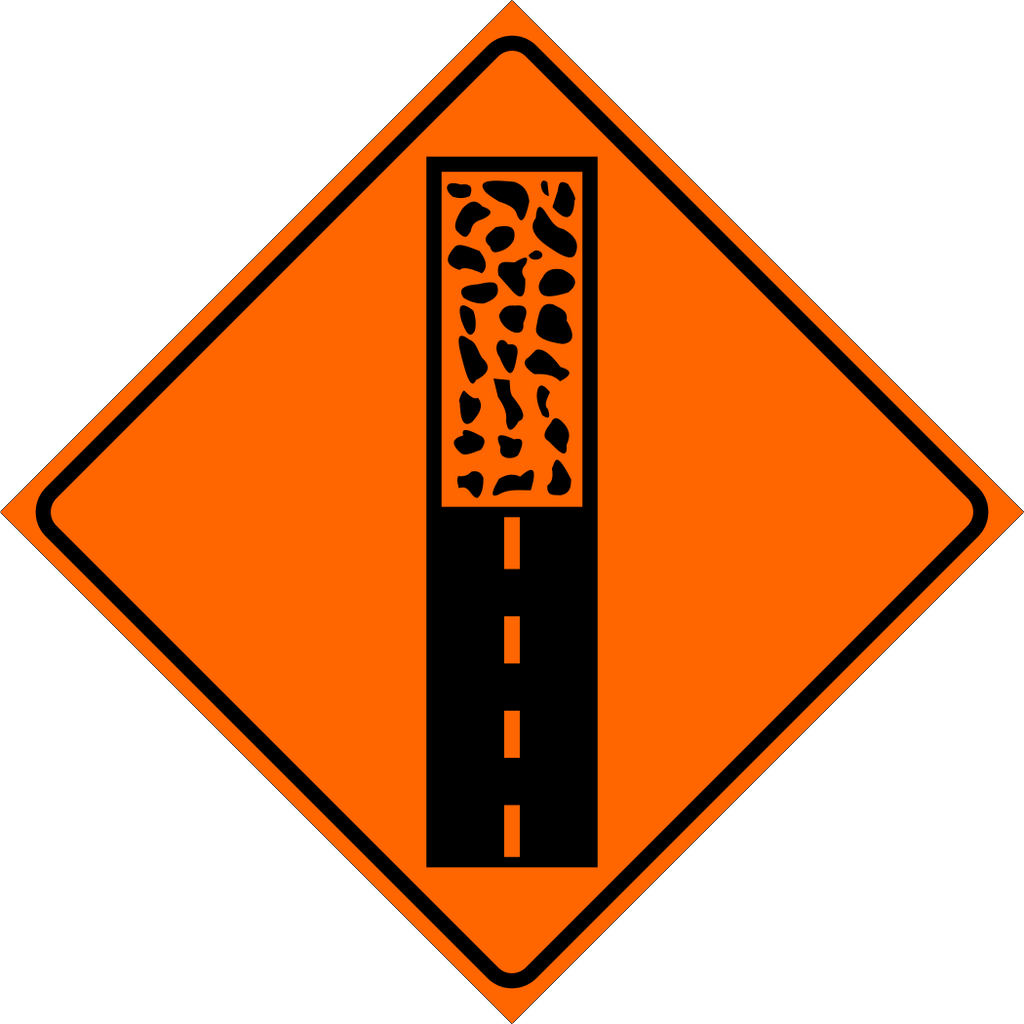 Pavement Ends Sign MUTCDC TC-50