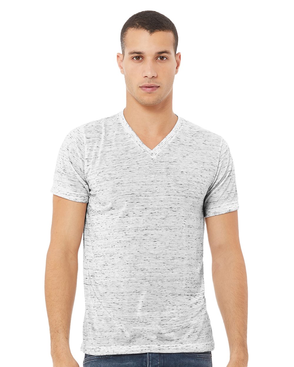 Textured Jersey Unisex V-Neck Tee - BELLA + CANVAS 3655