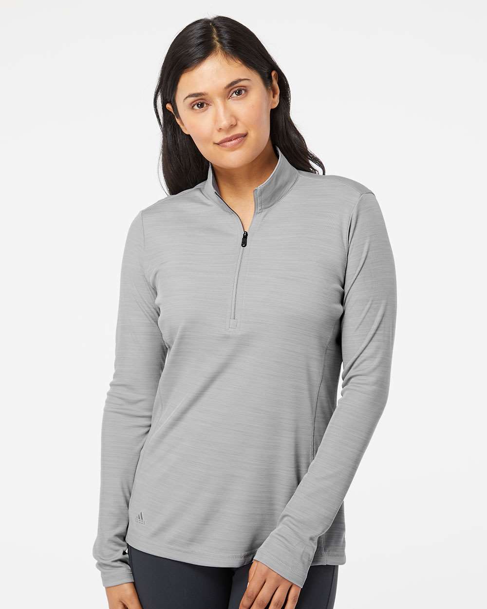 Lightweight Mélange Quarter-Zip Ladies Pullover - Adidas A476