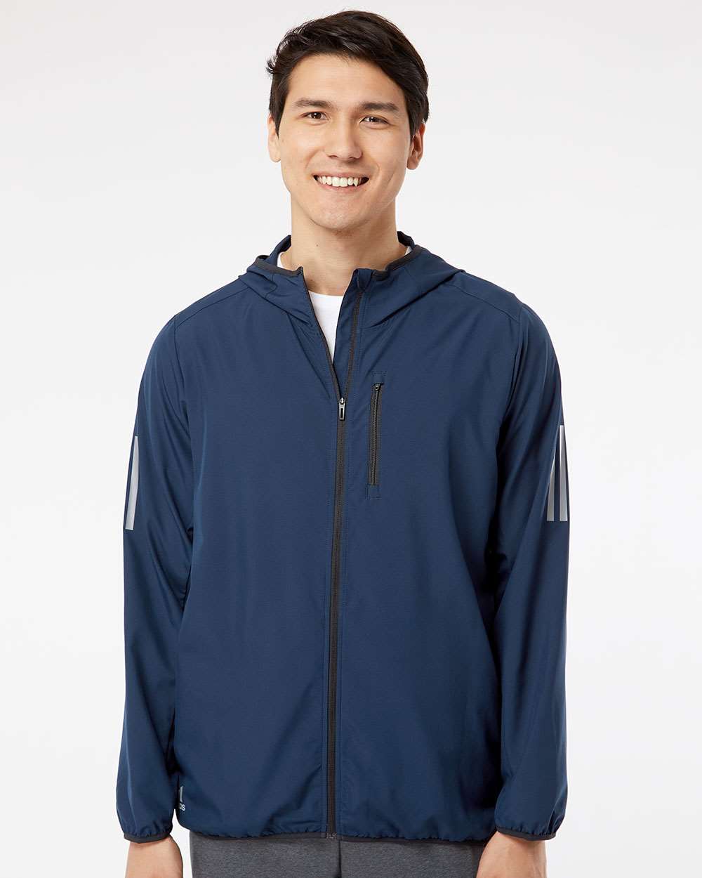 Hooded Full-Zip Men's Windbreaker - Adidas A524