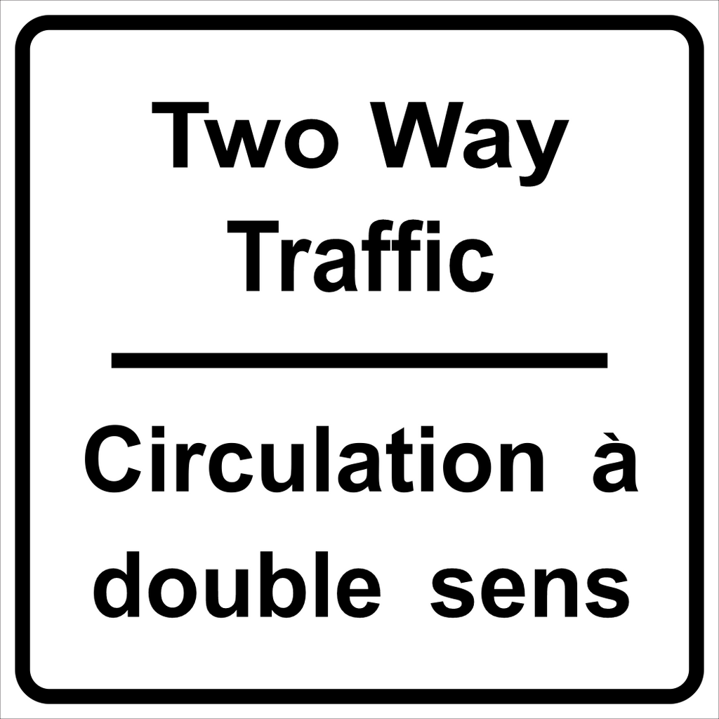 Two-Way Traffic Tab MUTCDC RB-24TB