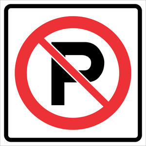 Parking Prohibited No Arrow Sign MUTCDC RB-51N