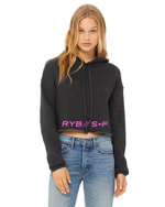 RYB//S+F - Dark Grey Heather Fleece Crop Hoodie