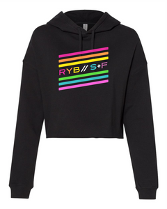 RYB//S+F - Black Crop Hoodie