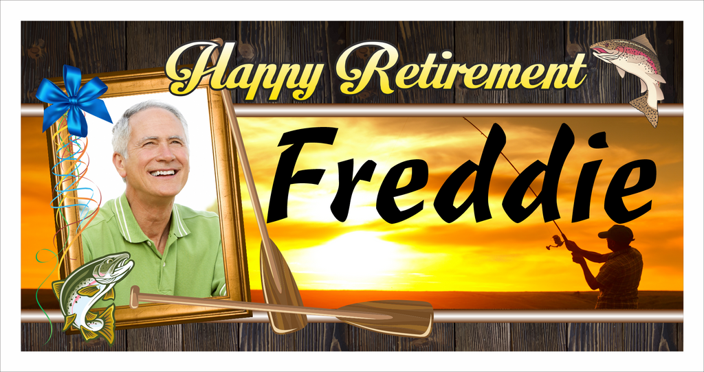 Retirement Banner - Freddie (with Photo)