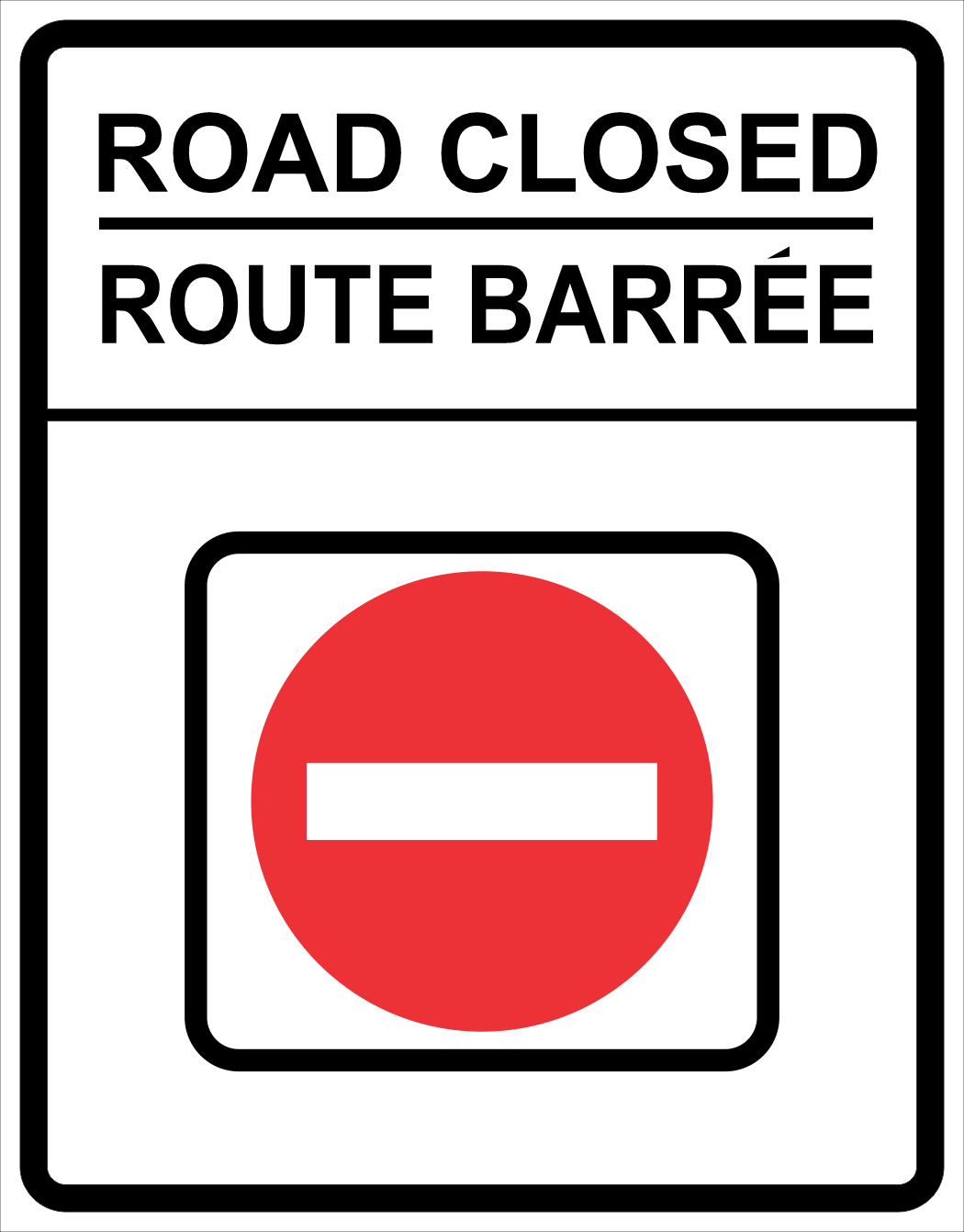 Road Closed Do Not Enter Sign MUTCDC TC-141D