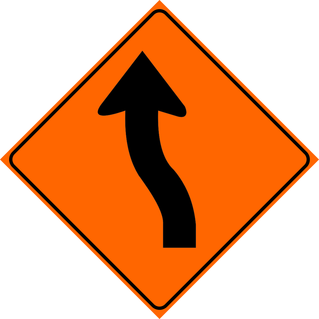 Road Realignment Left Sign MUTCDC TC-15L