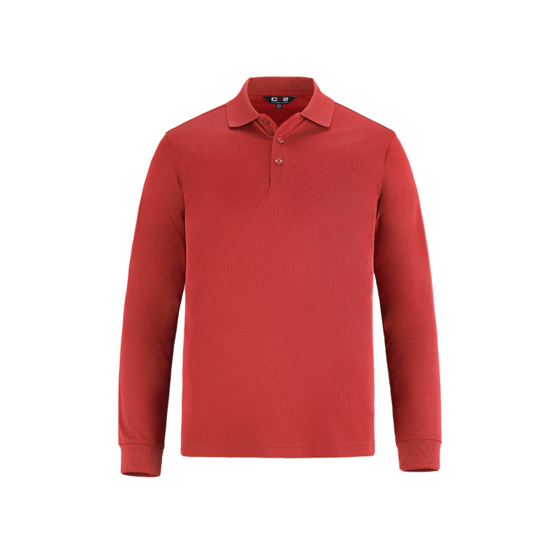 Birdie - Long Sleeve Pique Mesh Men's Polo - CX2 S05737