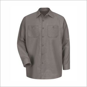 Adult Grey Dress Shirt - Long Sleeve - SP14