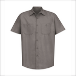 Adult Grey Dress Shirt - Short Sleeve - SP24