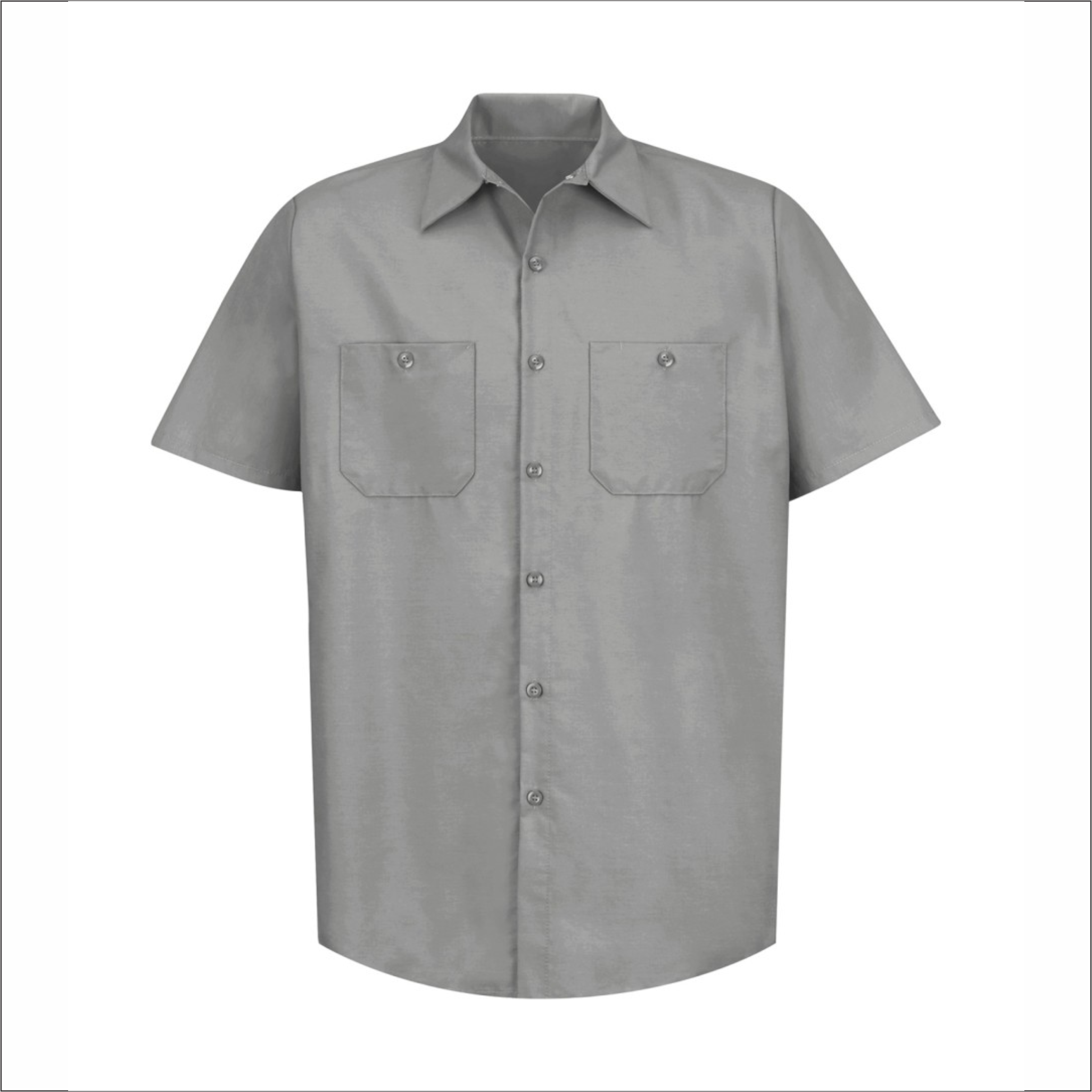 Adult Dress Light Grey Shirt - Short Sleeve - SP24