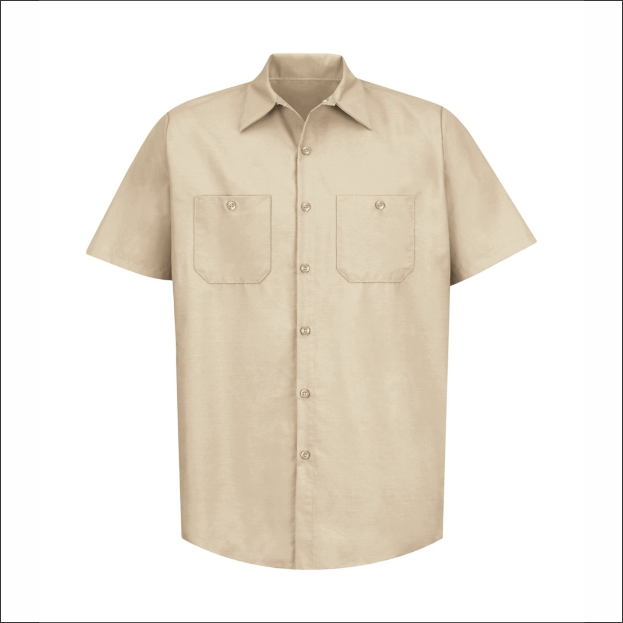 Adult Dress Light Tan Shirt - Short Sleeve - SP24