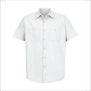 White Adult Dress Shirt - Short Sleeve - SP24