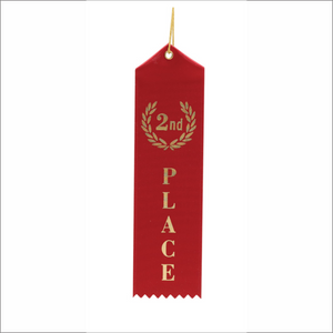 Second Place Ribbons - Pack of 25 - SR-1000 series