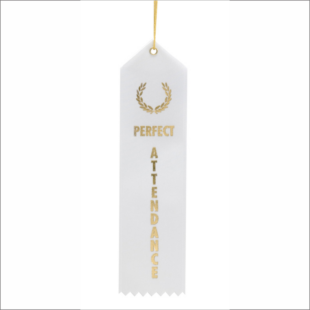 Perfect Attendance Ribbons - Pack of 25 - SR-1000 series