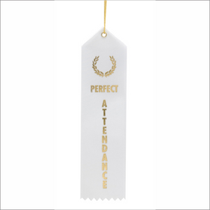 Perfect Attendance Ribbons - Pack of 25 - SR-1000 series